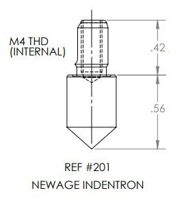 HRC,HRA & HRD Scales Diamond Indenter - Newage Indentron and Indentec Testers