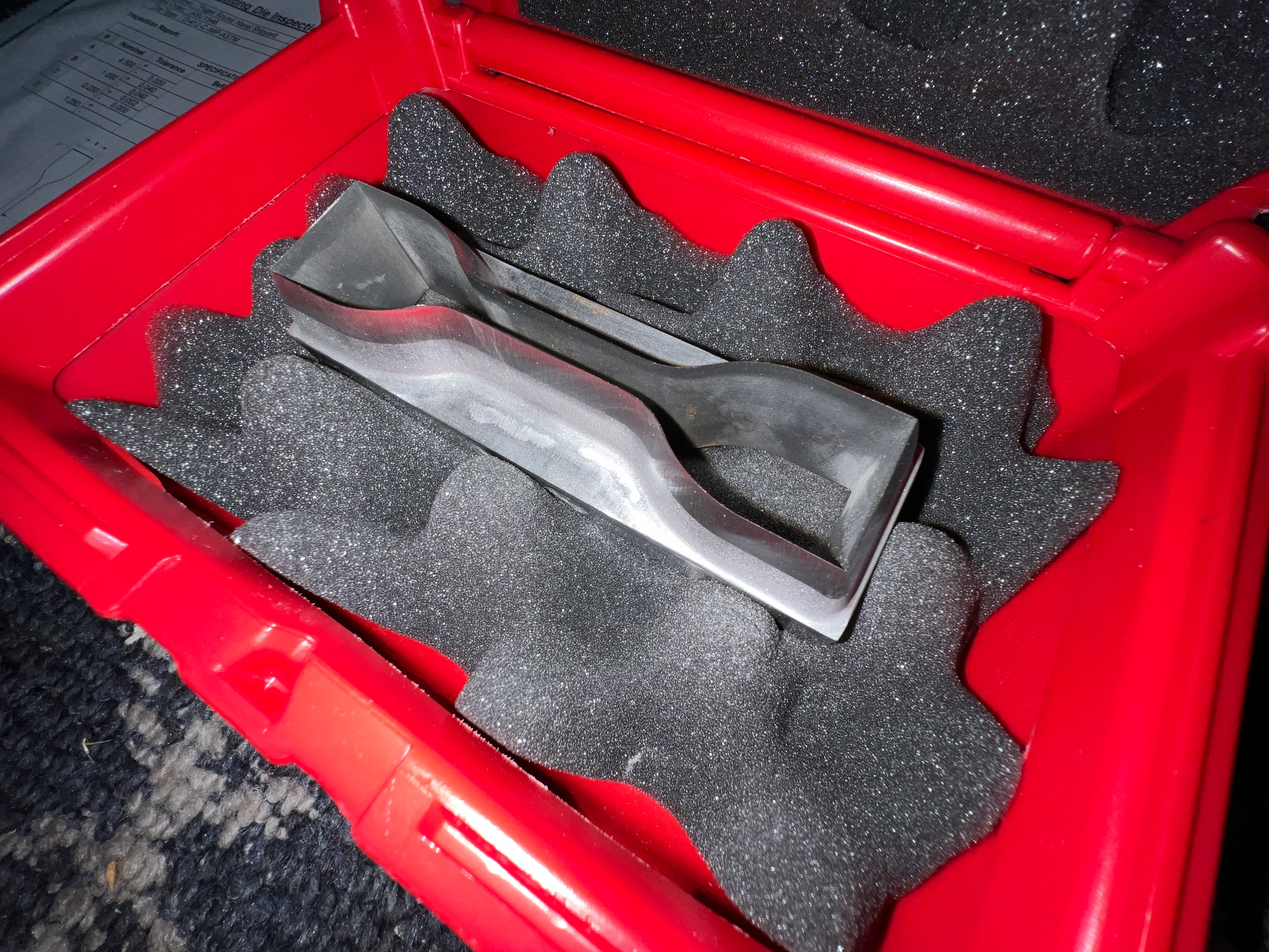 Specimen Die - ASTM D412 Type C Dumbbell Dog bone Tensile Testing Sample Cutter - Image 2